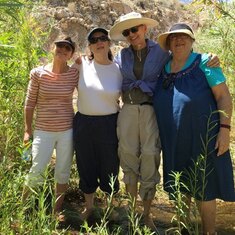 The Sisties at the stream in Borrego