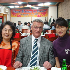 2007. 11. 13 ACEA dinner. Restaurant celebrated his birthday together.
