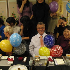 2005. 11. 13 Svein's birthday with Inger Lise and Admin in Korean restaurant
