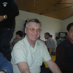 2003. After mountain climbing at Goat Meat Restaurant