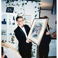 1991 Svein's 50th year birthday celebration at Svein's flat