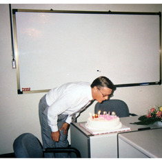 Svein's Birthday celebration in Yoochang building