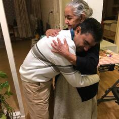 Precious hugs, with pashi mama. A piece of her heart.