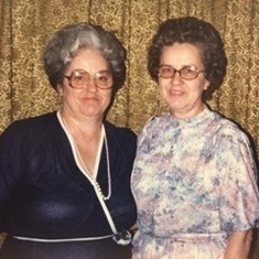 Grandma and her sister, Francis