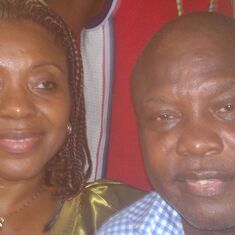 Sly and his younger sister at cuz  60th birthday in warri
