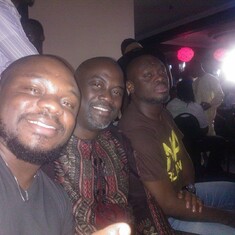 Sly, Femi and Aide on a typical Saturday hangout......