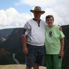 Sylvia and Larry at Yellowstone