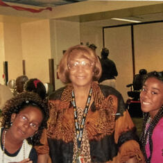 Sylvia with Granddaughters Jada and Paris Blackmon