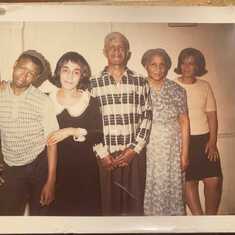 Nephew McKoy Kendrick, Sister Janice Mouton, Parents - John & Tomie Kendrick, and Sylvia  (Akron, Ohio "circa 1960's)