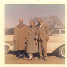 Sylvia w/ Father John Kendrick and Uncle Marvin Kendrick (1st Black Police Patrolman in Akron, Ohio)