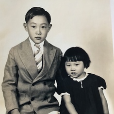 Cy and Sister Hiroko, San Diego, 1939