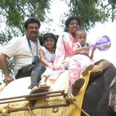 Elephant Ride with family