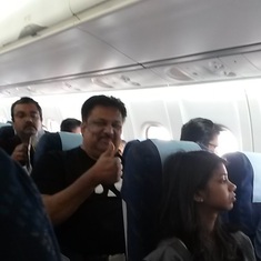 Inside the Aeroplane - trip to Bangalore