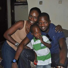 Taiwo with he's 1st family