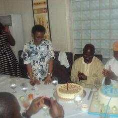 Taju celebrating his 50th Birthday in Lagos