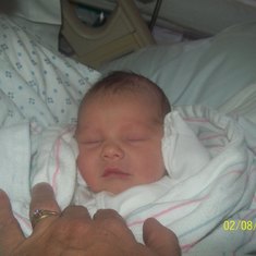 Talia's 1st day in this world-mommy loves you and always will