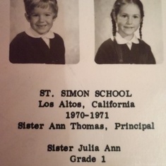 1st Grade at St. Simon School
