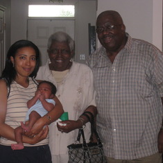 Tammie Grandma Lou and Dad - 2009