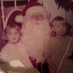 Shelly & Tammy with Santa