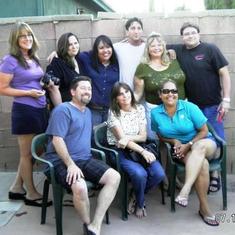 Top row: Lisa, Casey, Rory, Tony, Ann and Shawn. Seated: Ron, Tammy and Lydia