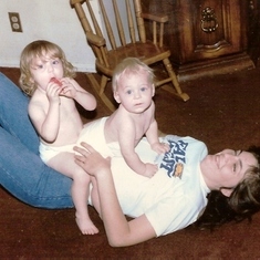 Tammy with Cassie and Jason 1985(?)