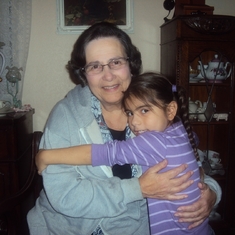 Tania and great-granddaughter Alexia