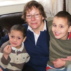 Mum with grandchildren
