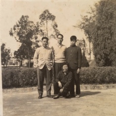 1950s - John Kwok Wong (Uncle), Ted, Yen Hone Wong (cousin), Sunshine (sister).