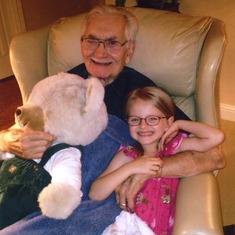 Ted with his granddaughter Sofia, who he called "my little sweetie"