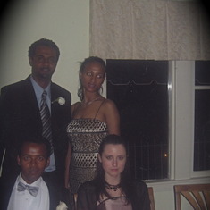 Teddy with cousin Elane, Solomon & his wife Andrea