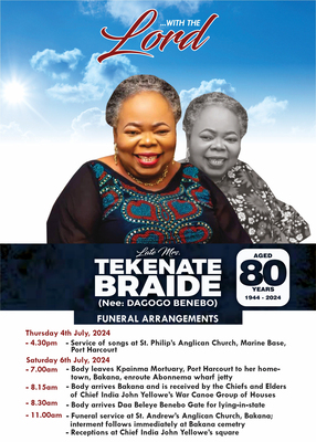 TEKENATE CHRISTIAN BRAIDE