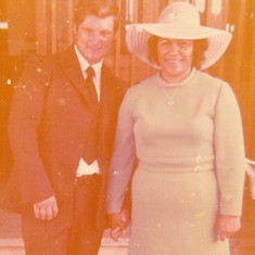 Nan and Pop on their wedding day