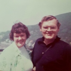 Mom visiting Keith when he worked at Max Planck Institute, Tubingen, Germany