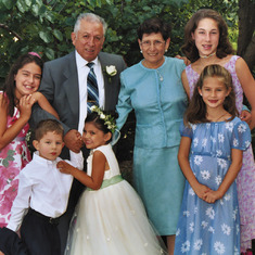 Teresa, Miguel and grandchildren 2004