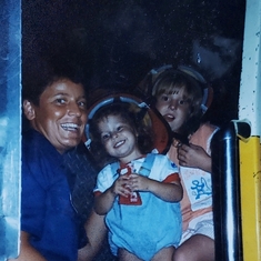Teresa, with neices (Lauurwn, Cassandra)at Fire Station 34 in Imaha
