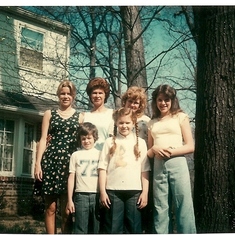 Terre with mother Fran and cousins Eric, Sandi, Debbie & Pam in Newtown Square, PA