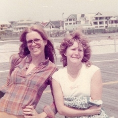 Terre & cousin Debbie at the boardwalk in Ocean City, NJ