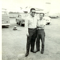 Senor and TC-3  leaving Guyana for usa with my uncle Jim