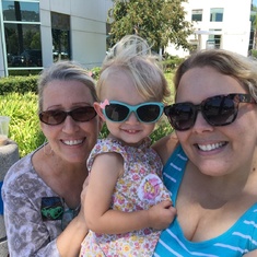 The girls at Kaiser for Holly's checkup 