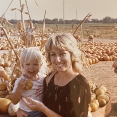 Pumpkin patch with Momma 