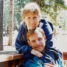 My Mom and Dad at our Truckee cabin, such good times! 