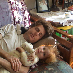 Terry with Daphne, August 2004.
