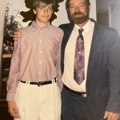 Terry youngest son Shane July 1990