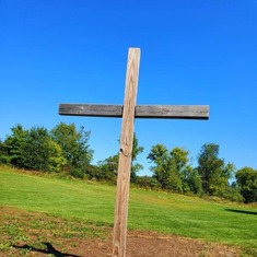 The Cross at Terry's Celebration of Life September 18th, 2021