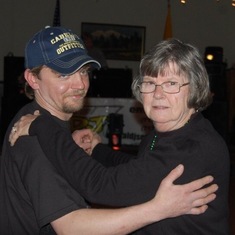 Love this picture of my hubby and gram! How she loved him like a grandson!