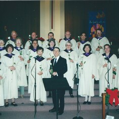 Greg in Wesley Choir - The Winter Rose Christmas Cantata circa 2005
