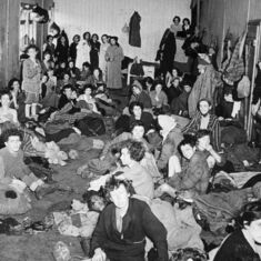 When taken to go to concentration camps, they lived all bundled up. 
