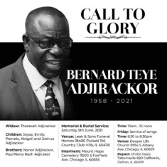 The Late Bernard Adjirackor 