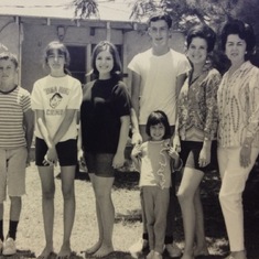 Yuma, 1967 with Thelie's much loved nieces and nephews