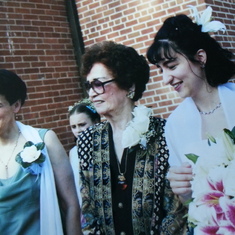 3 generations at wedding